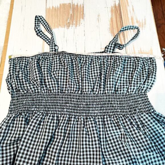 Weekend Susan Betro Smocked Empire Plaid Cami Plus Size 2X - Picture 5 of 8